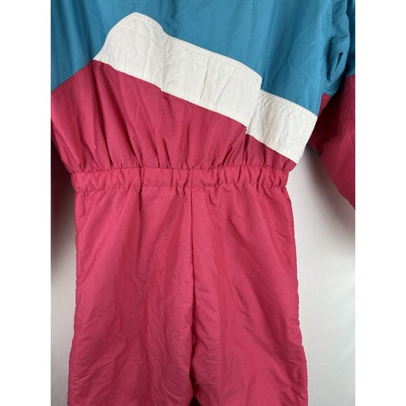 1980s - 90s Roffe Women’s Size 8 Ski Suit One Piece Snowsuit Full Zip Pink VTG - Picture 10 of 16